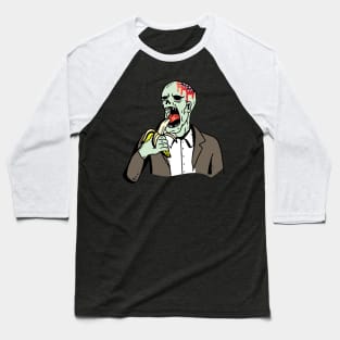 vegan zombie eating fruits and vegetables Baseball T-Shirt